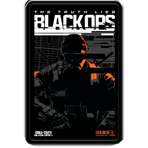 Placa metalica Call of Duty black Ops 6