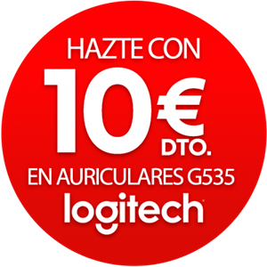 Cupón 10€ para Logitech G535 Lightspeed Wireless