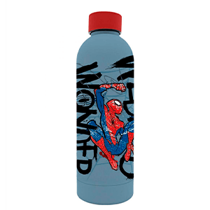 Botella soft touch de acero inoxidable Marvel Spiderman de 500 ml