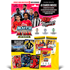 Pack de cromos update mega multipack 1 match attax UCL 2024-2025