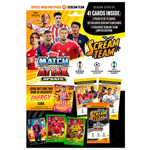 Pack de cromos update mega multipack 2 match attax UCL 2024-2025
