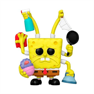 Figura POP Bob Esponja Limpiando