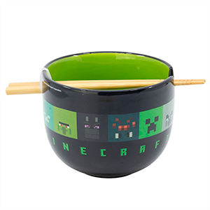 Bowl de Ramen con palillos Minecraft