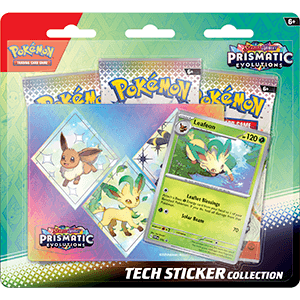 Pack de cartas con pegatinas especiales de Pokemon Escarlata y Purpura Evoluciones Prismáticas (In) para Merchandising en GAME.es