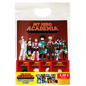 Starter Pack de cartas My Hero Academia (Archivador + 4 Sobres)