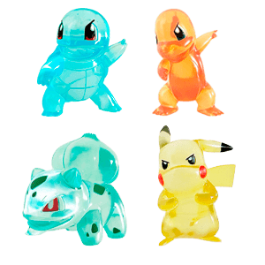 Figura Pokemon Translúcida 8cm Surtido