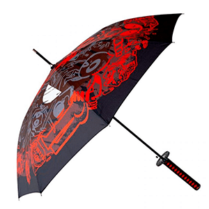 Paraguas premium Marvel Katana Deadpool de 112 cm de diametro