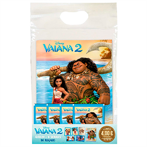 Starter pack de cromos Disney Vaiana 2 ( Album + 4 Sobres)