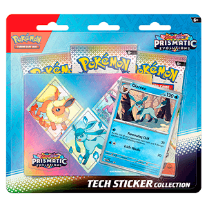 Pack de cartas con pegatinas especiales de Pokemon Escarlata y Purpura Evoluciones Prismáticas (Castellano)