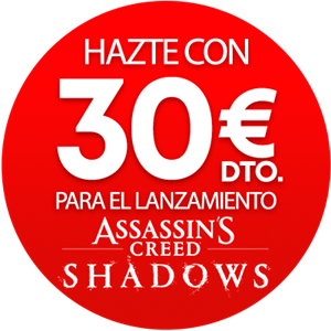 Cupón 30€ para Assassin´s Creed Shadows PlayStation 5