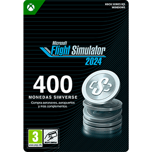 Microsoft Flight Simulator 2024 - 400 Simverse Coins Xbox Series X|S and Win 10 Microsoft Flight Simulator 2024 - 400 Simverse Coins Xbox Series X|S and Win 10