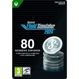Microsoft Flight Simulator 2024 - 80 Simverse Coins Xbox Series X|S and Win 10 Microsoft Flight Simulator 2024 - 80 Simverse Coins Xbox Series X|S and Win 10