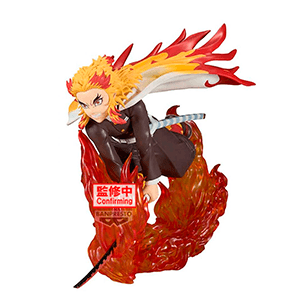 Figura Demon Slayer Kimetsu no Yaiba Vibration Stars Kyojuro Rengoku de 14 cm