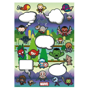 Imanes de Nevera Marvel Kawaii