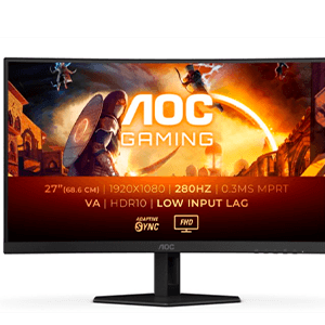 AOC Gaming G4 C27G4ZXE 27´´ - Fast VA - Full HD - 280Hz - HDR10 - Curvo - Monitor Gaming
