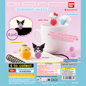 Figura Gashapon Sanrio Characters Gripping Mascot