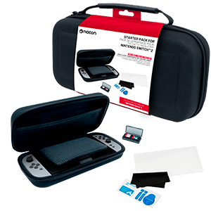 Pack Funda Negra y Protector Pantalla NACON