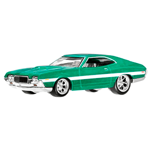 Coche Hot Wheels Fast Furious Ford Gran Torino 1972 Scale 1/64 de 8 cm