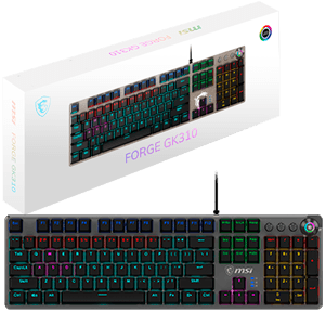 MSI Force GK310 Red Switches Spanish Layout - Teclado Gaming