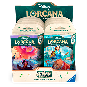 Caja (8) Starter Deck Disney Lorcana: Archazia´s Island (inglés)