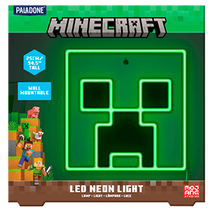 Luz de Neón LED para Pared Minecraft Creeper