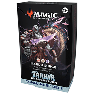Mazo de cartas en ingles Magic the Gathering Tarkir DragonStorm Commander Deck (surtido)