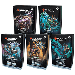 Caja (5) mazos Magic the Gathering Tarkir DragonStorm Commander Deck (ingles)