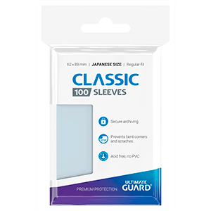 Fundas para cartas Ultimate Guard Classic Sleeves Tamaño cartas Japonesas (100 uds) para Merchandising en GAME.es