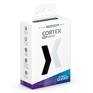Fundas para cartas Ultimate Guard Cortex Sleeves Tamaño Standard de color negro (100 uds)
