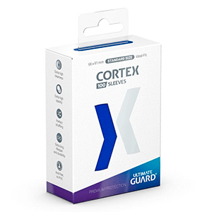 Fundas para cartas Ultimate Guard Cortex Sleeves Tamaño Standard de color azul (100 uds)