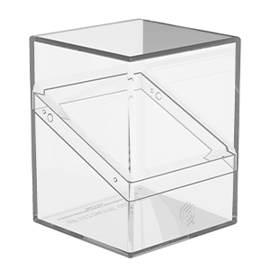 Caja de almacenaje para 100 cartas Ultimate Guard Boulder Onyx de color transparente