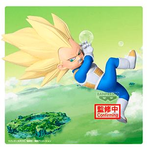 Figura Dragon Ball Daima Super Saiyan 3 Vegeta (con panel) de 13 cm