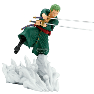 Figura One Piece Senkozekkei Roronoa Zoro Egghead version de 15 cm