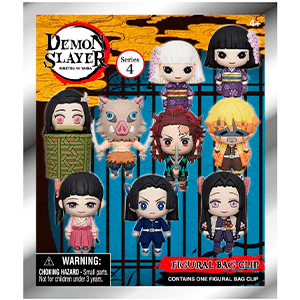 Colgante 3D Demon Slayer Series 4 para Mochilas y bolsos (surtido)