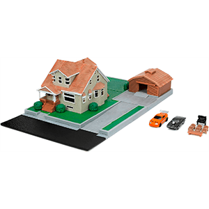 Diorama Fast & Furious Casa de Toretto con vehiculo