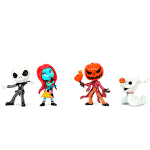 Pack de 4 figuras metalicas Pesadilla antes de Navidad de 7 cm