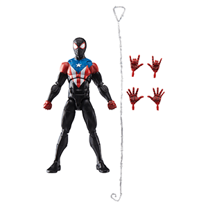 Figura Spiderman Marvel Legends Series Gamerverse Miles Morales (Traje Boricua) De 15 Cm