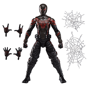 Figura Spiderman Marvel Legends Series Gamerverse Miles Morales (Traje Brooklyn 2099) De 15 Cm