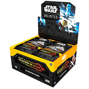 Caja (24) sobres Star Wars Unlimited: Salto a la velocidad de la luz (Castellano) para Merchandising en GAME.es