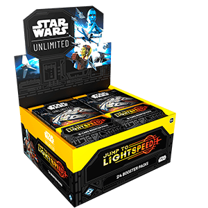 Caja (24) sobres Star Wars Unlimited: Salto a la velocidad de la luz (Inglés) para Merchandising en GAME.es
