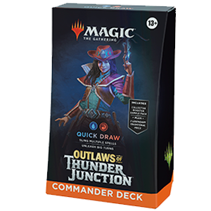 Mazo Commander Magic the Gathering: Forajidos del Cruce de Truenos Inglés