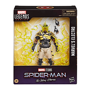Figura Spiderman Marvel Legends Deluxe Spider-man No Way Home Electro de 15 cm