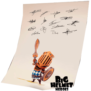 Big Helmet Heroes – Lámina Exclusivo GAME