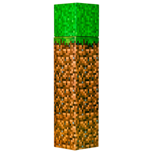 Botella cuadrada Minecraft Pixelada de 650 ml