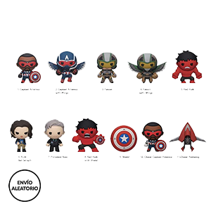 Colgante 3D Capitan America Brave New World Series 1 para Mochilas y bolsos (surtido)