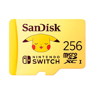 Memoria Sandisk 256GB microSDXC Pokemon Pikachu -Licencia oficial-