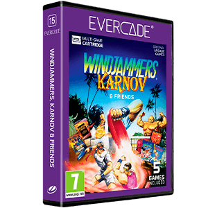 Cartucho Evercade Windjammers, Karnov & Friends