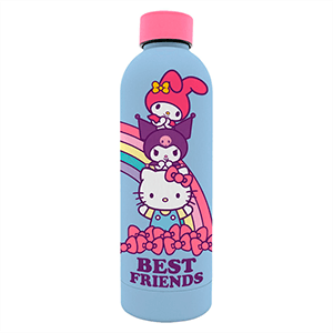 Botella de acero inoxidable soft touch Hello Kitty and Friends de 800 ml