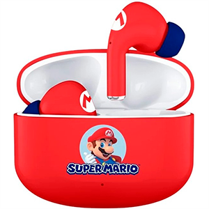 Earpods Bluetooth Super Mario Friends de color rojo para Merchandising en GAME.es