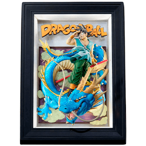 Cuadro 3D Dragon Ball Son Goku and Dragon de 27,5 cm para Merchandising en GAME.es